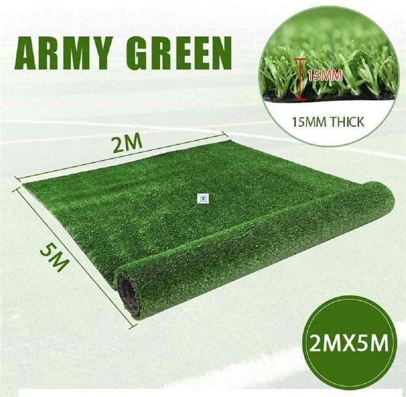 2x5m Artificial Grass Turf - Easy Maintenance