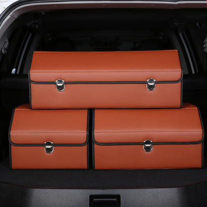 Customizable Foldable Car Storage Box - Premium Leather