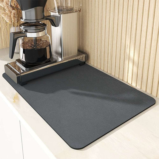 Super Absorbent Rubber Dish Drying Mat - Keep Your Kitchen Clean and Tidy