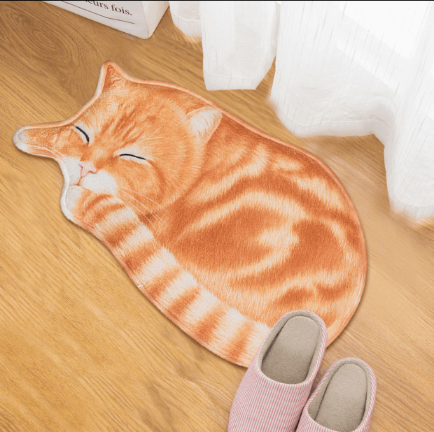 Cute Cartoon Cat Floor Mat