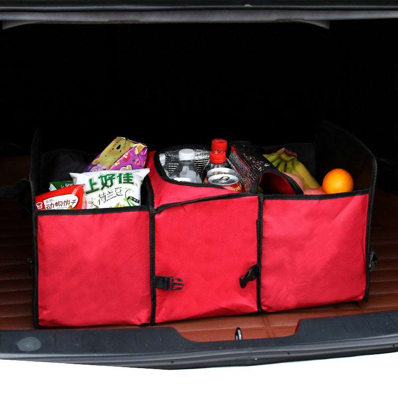 Car Trunk Storage Bag with Ice Compartment - High Quality Oxford Cloth