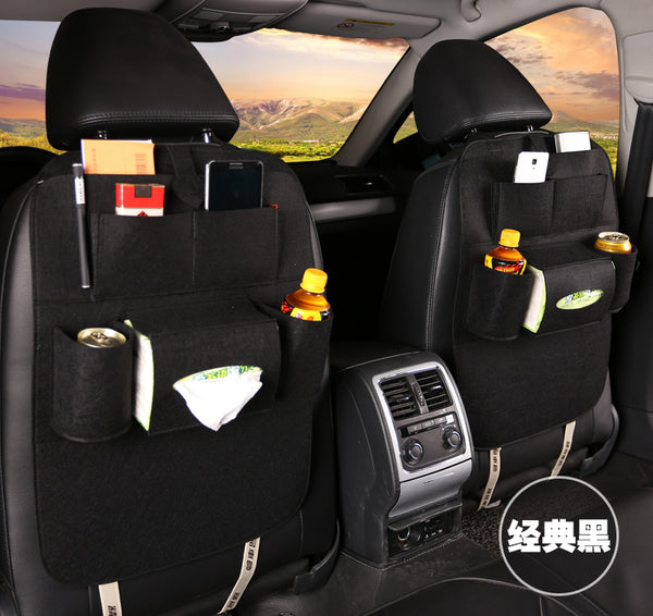 Multi-Purpose Auto Seat Organizer Bag - Wool Felt