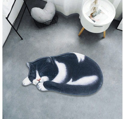 Cute Cartoon Cat Floor Mat