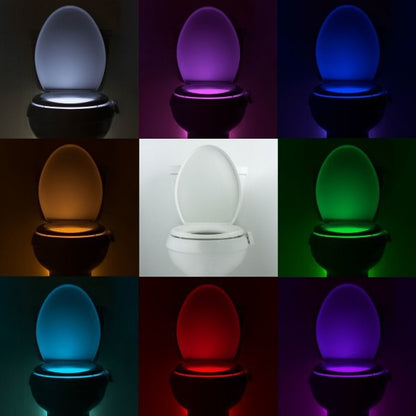 LED Sensor Toilet Night Light - Motion-Activated Bathroom Illuminator