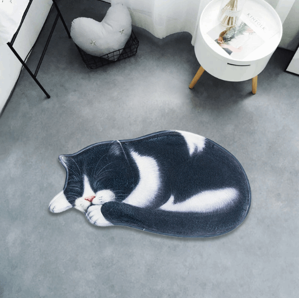 Cute Cartoon Cat Floor Mat