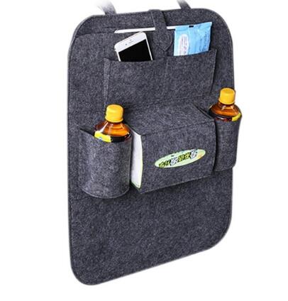 Multi-Purpose Auto Seat Organizer Bag - Wool Felt