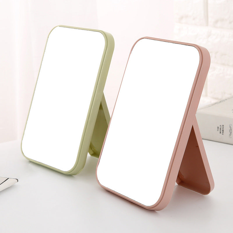 High-Definition Folding Vanity Mirror - Simple, Portable, and Stylish