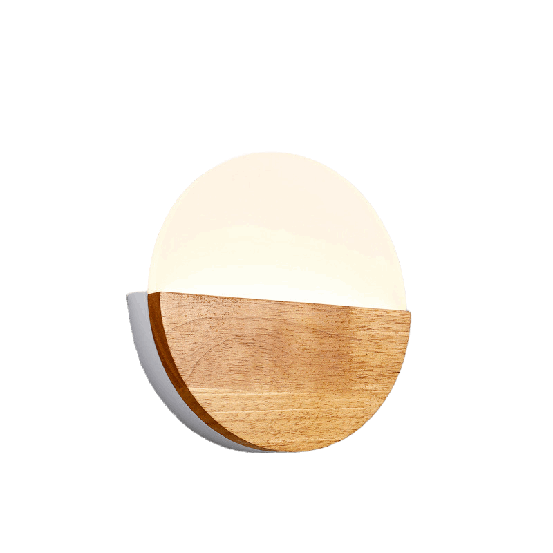 EleganceGlow Wooden LED Wall Lamp