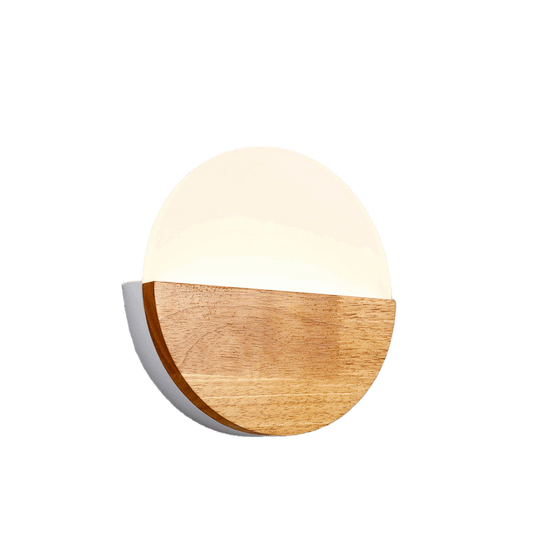 EleganceGlow Wooden LED Wall Lamp