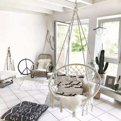 Relax in Style with the Nordic Round Hammock Hanging Chair