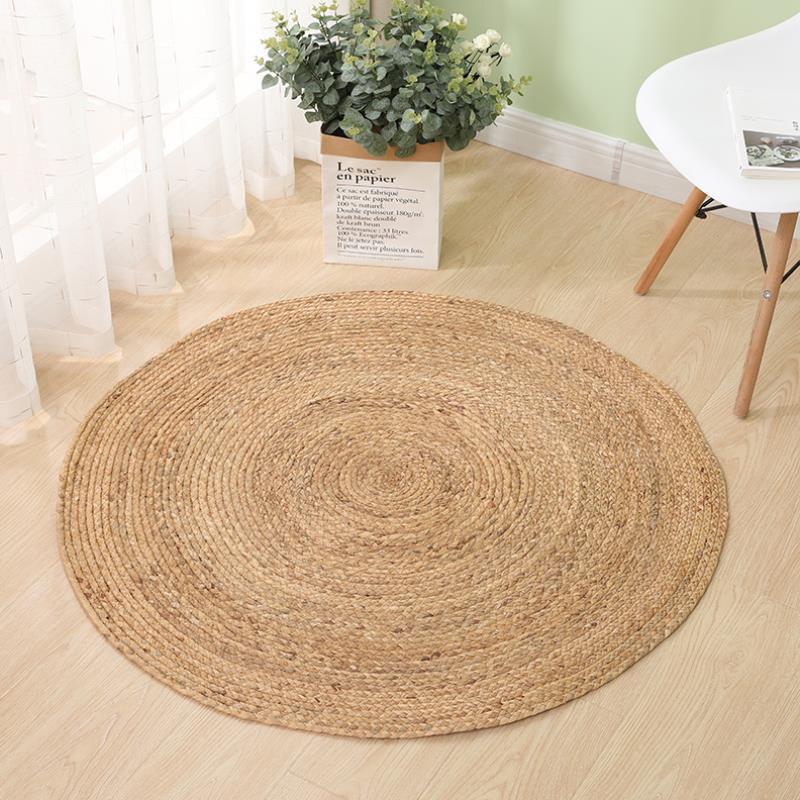 Natural Rattan Round Carpet - Elevate Your Living Spaces