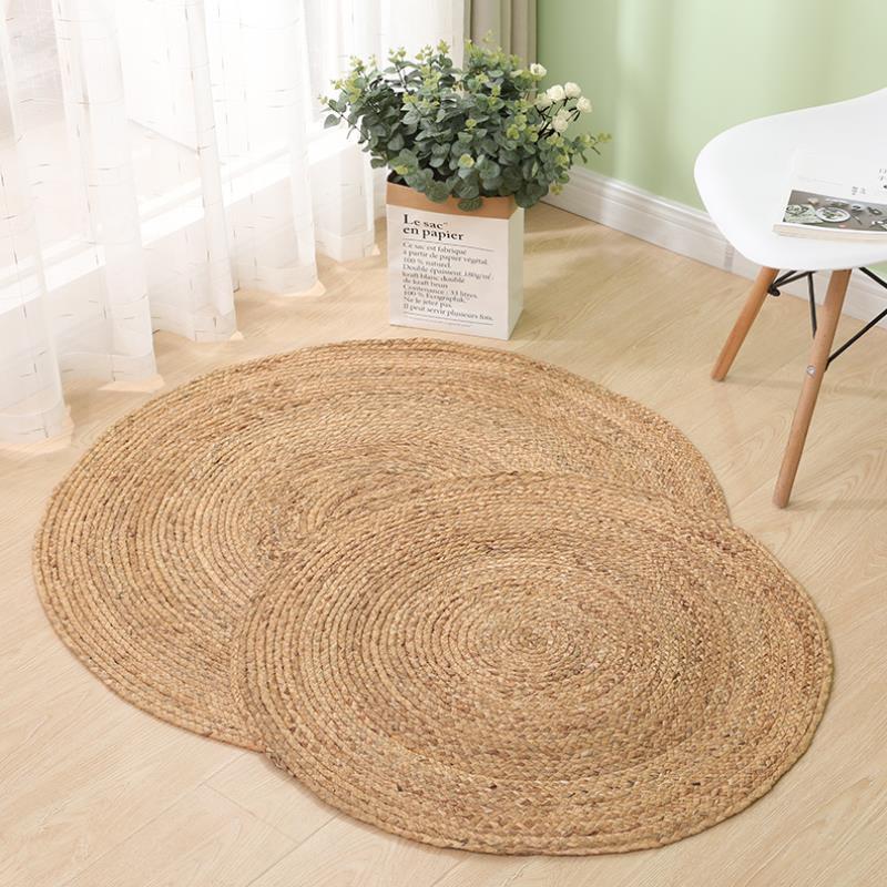 Natural Rattan Round Carpet - Elevate Your Living Spaces