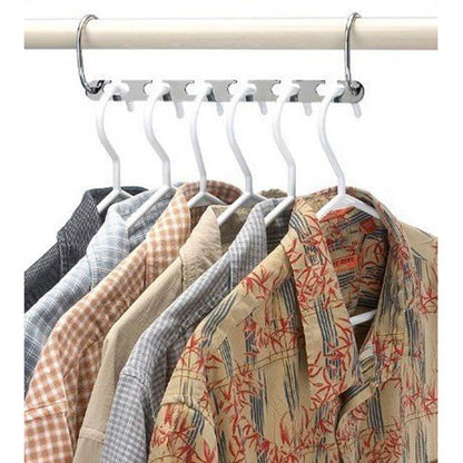 Stainless Steel Half-Ring Multifunctional Clothes Hanger - Maximize Your Closet Space!