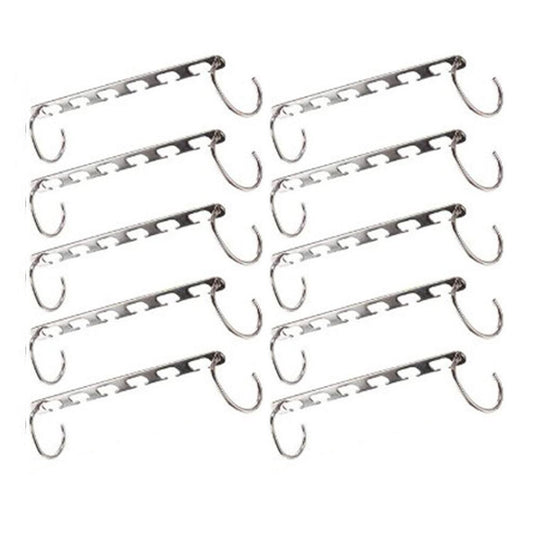 Stainless Steel Half-Ring Multifunctional Clothes Hanger - Maximize Your Closet Space!