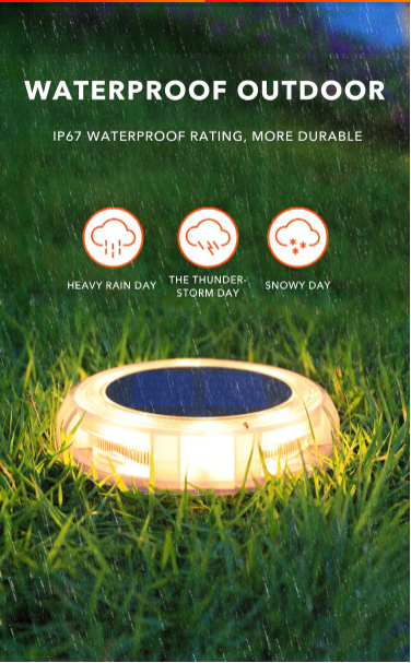 SolarGlow 12-LED Outdoor Lawn Lamp