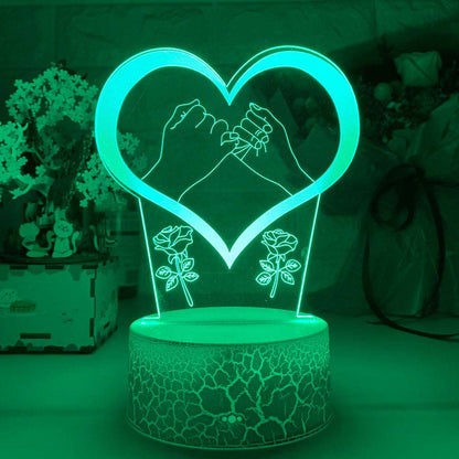3D Nightlight Plug-In - Perfect Bedside Lamp for Cozy Nights