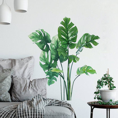 Tropical Green Plant Wall Stickers - Home Decoration