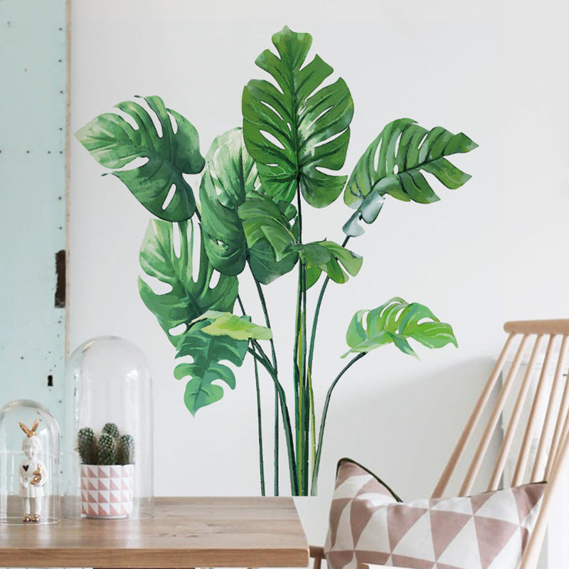 Tropical Green Plant Wall Stickers - Home Decoration