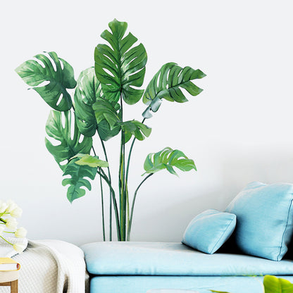 Tropical Green Plant Wall Stickers - Home Decoration