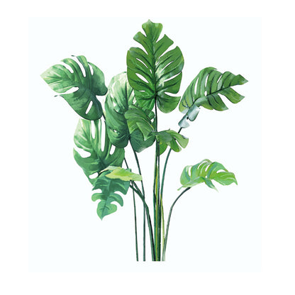 Tropical Green Plant Wall Stickers - Home Decoration