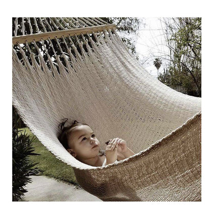 Swing in Serenity with the Tassel Lace Hammock Hanging Basket