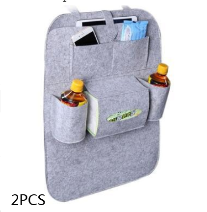 Multi-Purpose Auto Seat Organizer Bag - Wool Felt