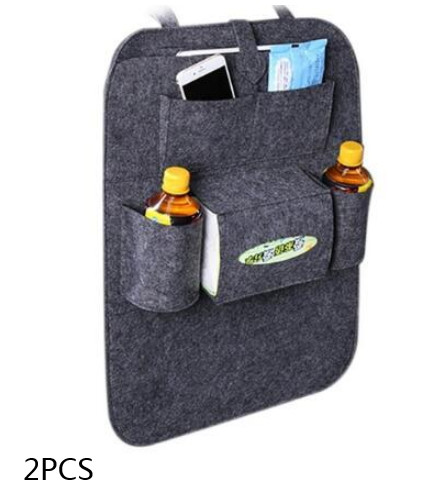 Multi-Purpose Auto Seat Organizer Bag - Wool Felt