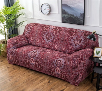 Elastic Blue Sofa Cover - Protect Your Living Room Sofa in Style