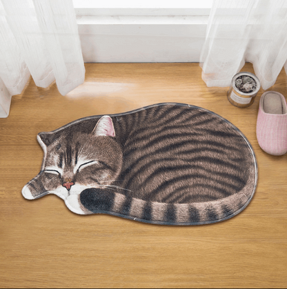 Cute Cartoon Cat Floor Mat