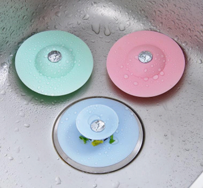 Easy Install TPR Shower Drain Stopper and Hair Catcher