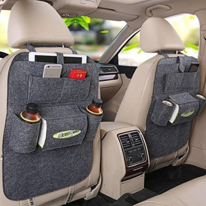 Multi-Purpose Auto Seat Organizer Bag - Wool Felt