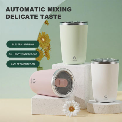 SmartMix 350ml Automatic Self Stirring Mug - Effortless Beverage Mixing