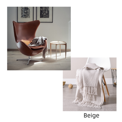 Swivel Eggshell Chair - Elevate Your Living Room with Fashion and Comfort