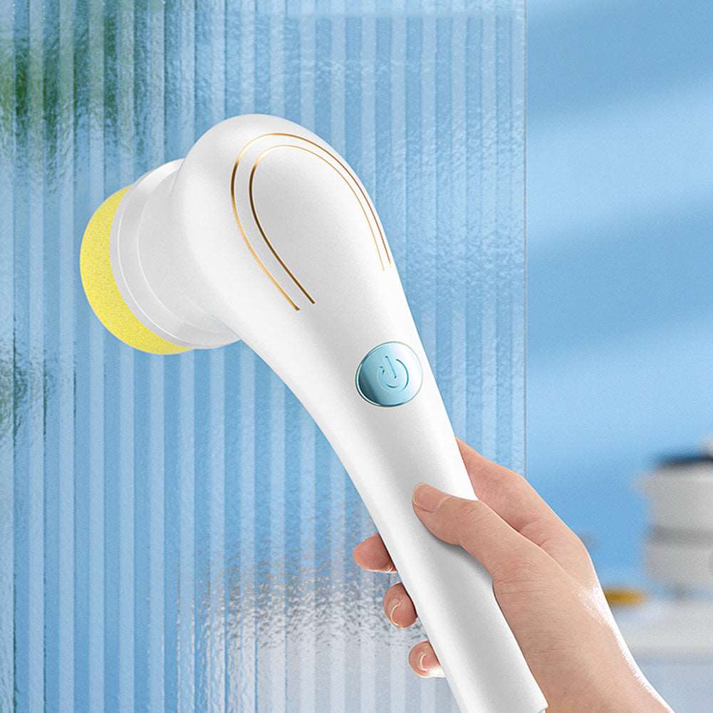 Electric Handheld Cleaning Brush Set - Household Cleaning Companion