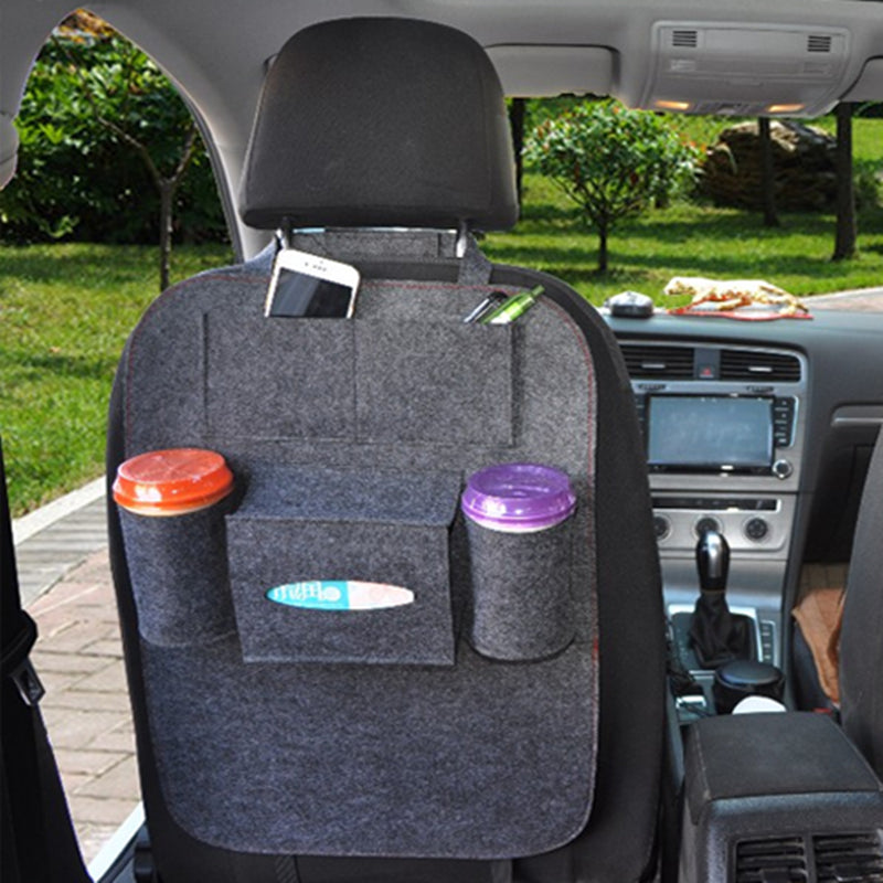 Multi-Purpose Auto Seat Organizer Bag - Wool Felt