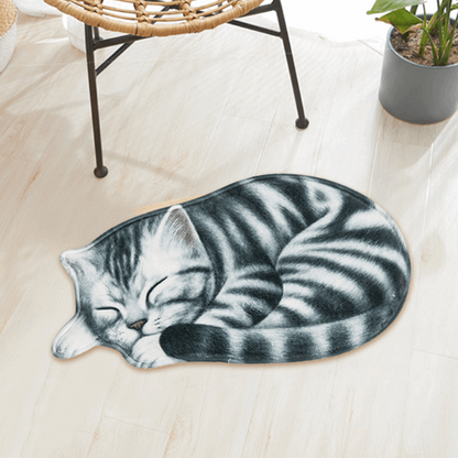 Cute Cartoon Cat Floor Mat