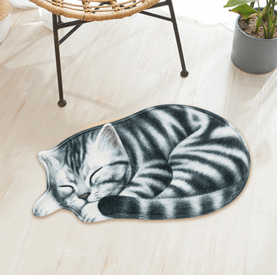 Cute Cartoon Cat Floor Mat