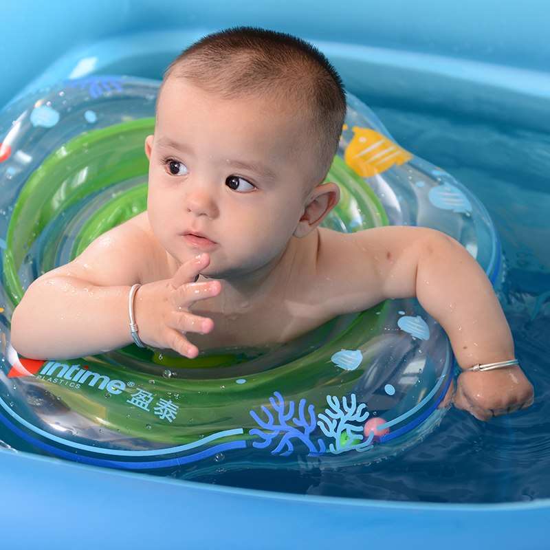 Adorable Fish Print Baby Swimming Float Boat