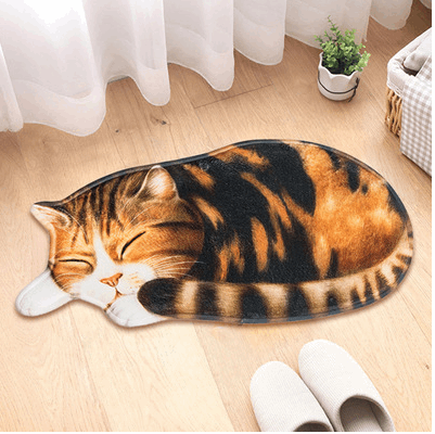 Cute Cartoon Cat Floor Mat