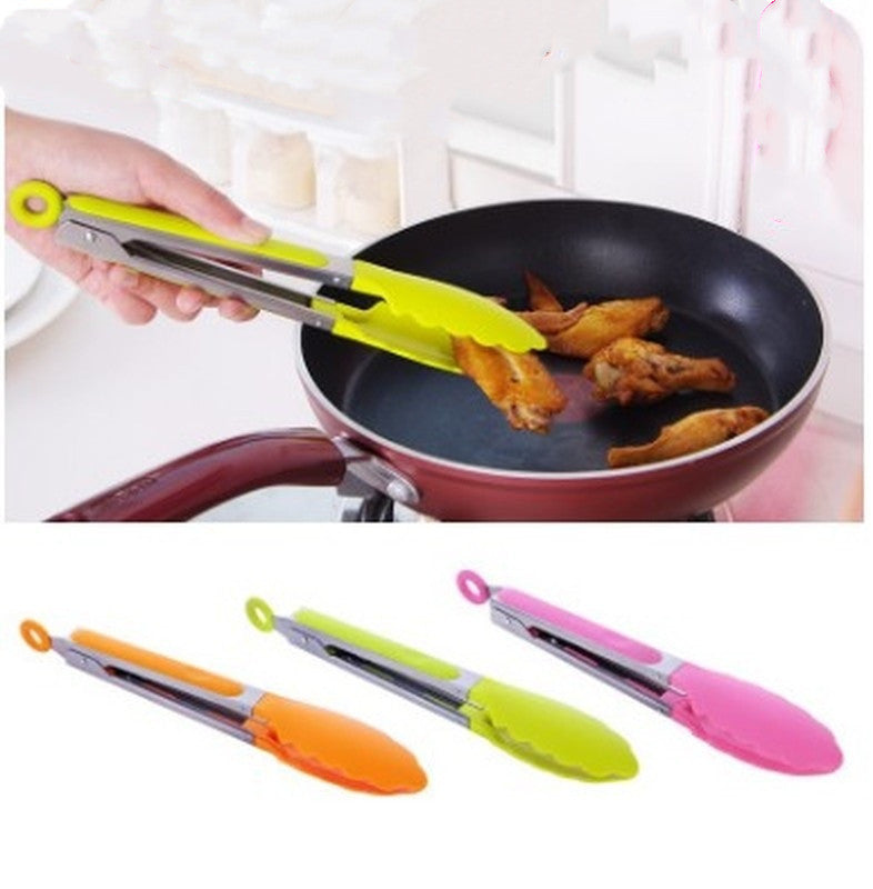 Premium Stainless Steel BBQ Clip - Essential Silicone Kitchen Utensil