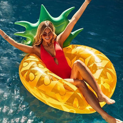 Tropical Comfort Pineapple Inflatable Floating Lounger