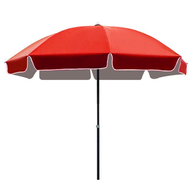 Simple Solid Color Outdoor Sunscreen Umbrella