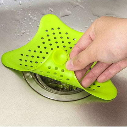 3PCS Silicone Starfish-shaped Sink Drain Filter - Hair Catcher and Strainer Set