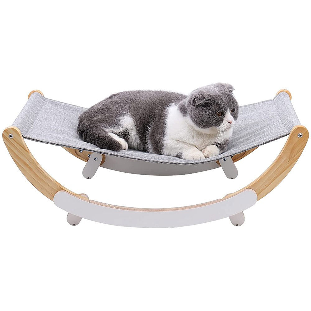 Premium Wooden Cat Hammock Lounge Chair & Pet House