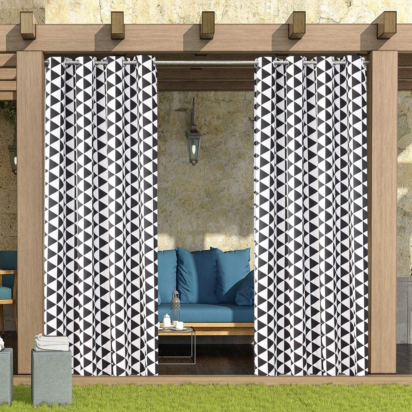 AquaGuard Waterproof Outdoor Terrace Curtain - Enhanced Elegance