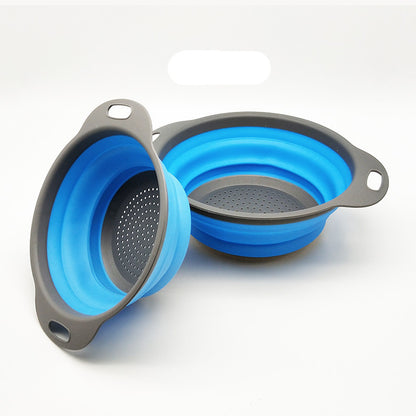 Foldable Silicone Colander - Space-Saving Kitchen Drain Basket