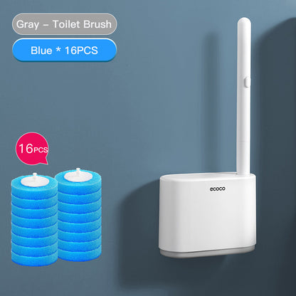 Disposable Wall-Mounted Toilet Cleaning Brush Set