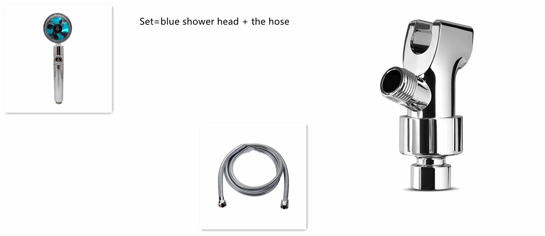 360° Rotating Water-Saving Shower Head with Built-In Fan