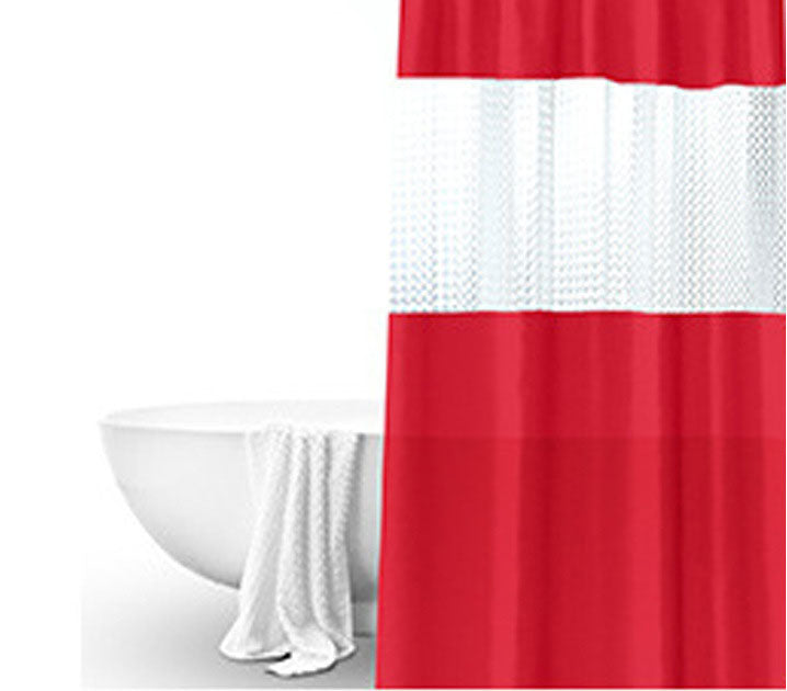 AquaGuard Translucent Waterproof Shower Partition Curtain - Modern Elegance