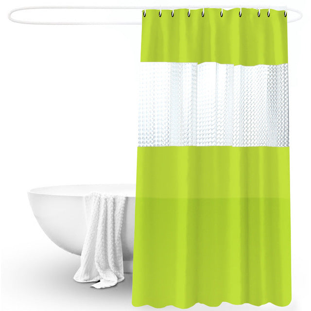 AquaGuard Translucent Waterproof Shower Partition Curtain - Modern Elegance